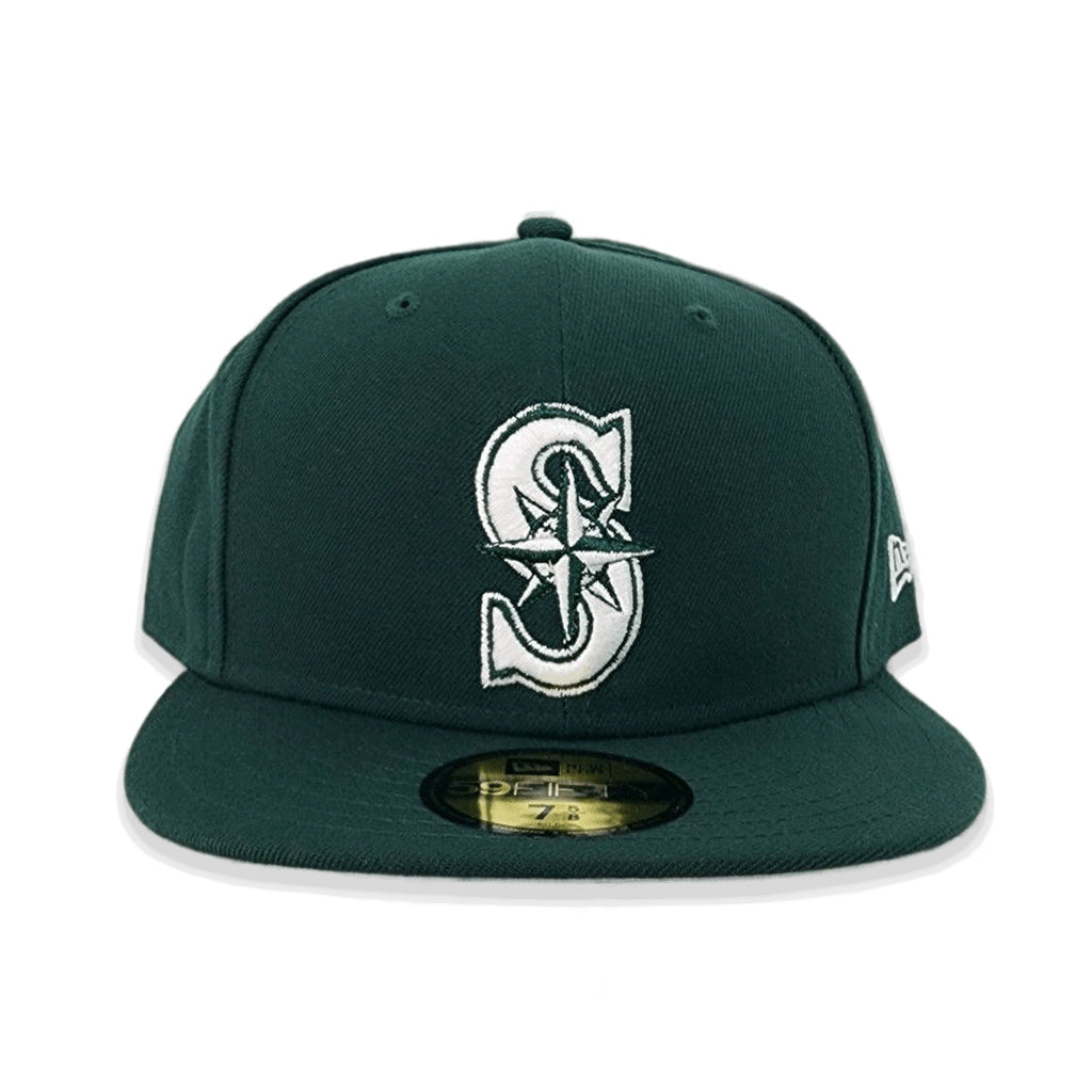 Dark Green Seattle Mariners Gray Bottom New Era 59Fifty Fitted