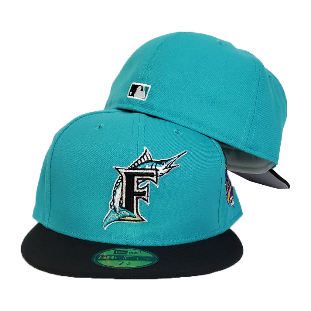 Florida Marlins Teal Black 1997 World Series Cooperstown New Era 59Fifty Fitted