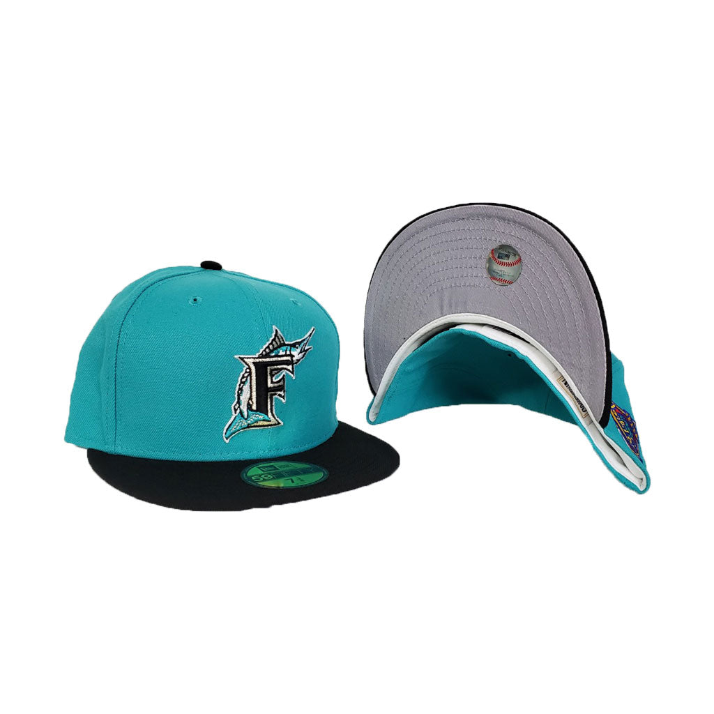 Florida Marlins Teal Black 1997 World Series Cooperstown New Era 59Fifty Fitted