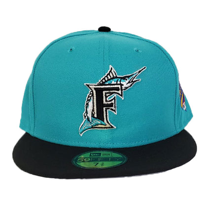 Florida Marlins Teal Black 1997 World Series Cooperstown New Era 59Fifty Fitted