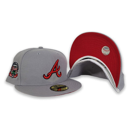 Gray Atlanta Braves Red Bottom 2017 Inaugural Season Side Patch New Era 59Fifty Fitted