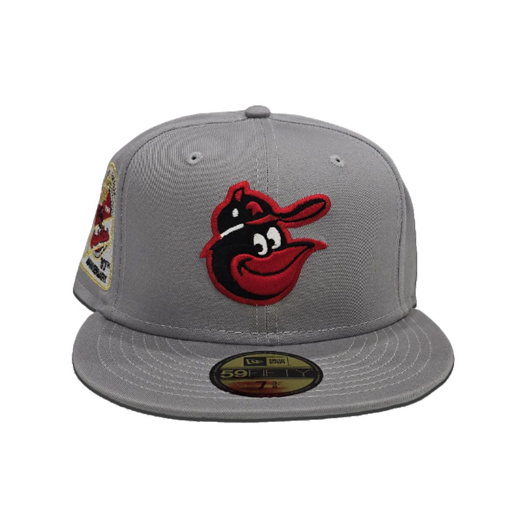 Gray Baltimore Orioles Gray Bottom 30th Anniversary Side Patch New Era 59Fifty Fitted
