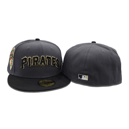 Dark Gray Pittsburgh Pirates Black Visor Gray Bottom 1959 All Star Game Side Patch New Era 59Fifty Fitted