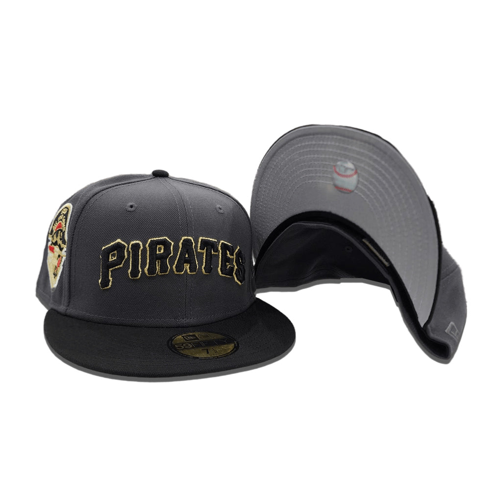 Dark Gray Pittsburgh Pirates Black Visor Gray Bottom 1959 All Star Game Side Patch New Era 59Fifty Fitted