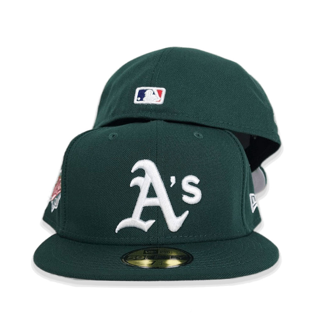 Green Oakland Athletics Gray Bottom 1989 World Series Side Patch New Era 59Fifty Fitted