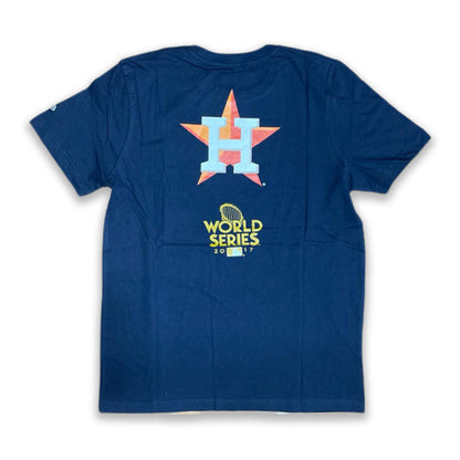 NAVY BLUE HOUSTON ASTORS 2017 WORLD SERIES CHAMPIONS NEW ERA SHORT SLEEVE T-SHIRT