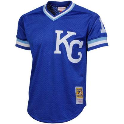 Kansas City Royals Bo Jackson Mitchell & Ness Royal 1989 Authentic Batting Mesh Practice Jersey