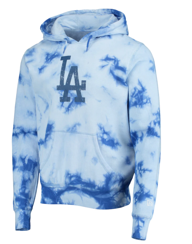 Los Angeles Dodgers New Era Royal Tie-Dye Pullover Hoodie