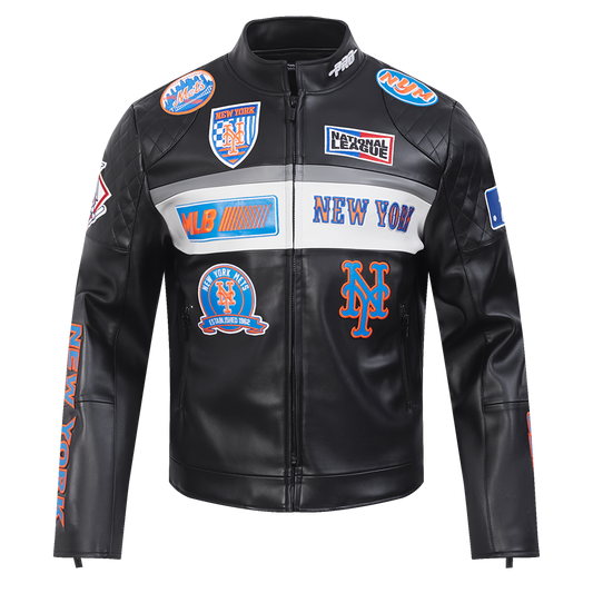 Black New York Mets Pro Standard Moto Jacket