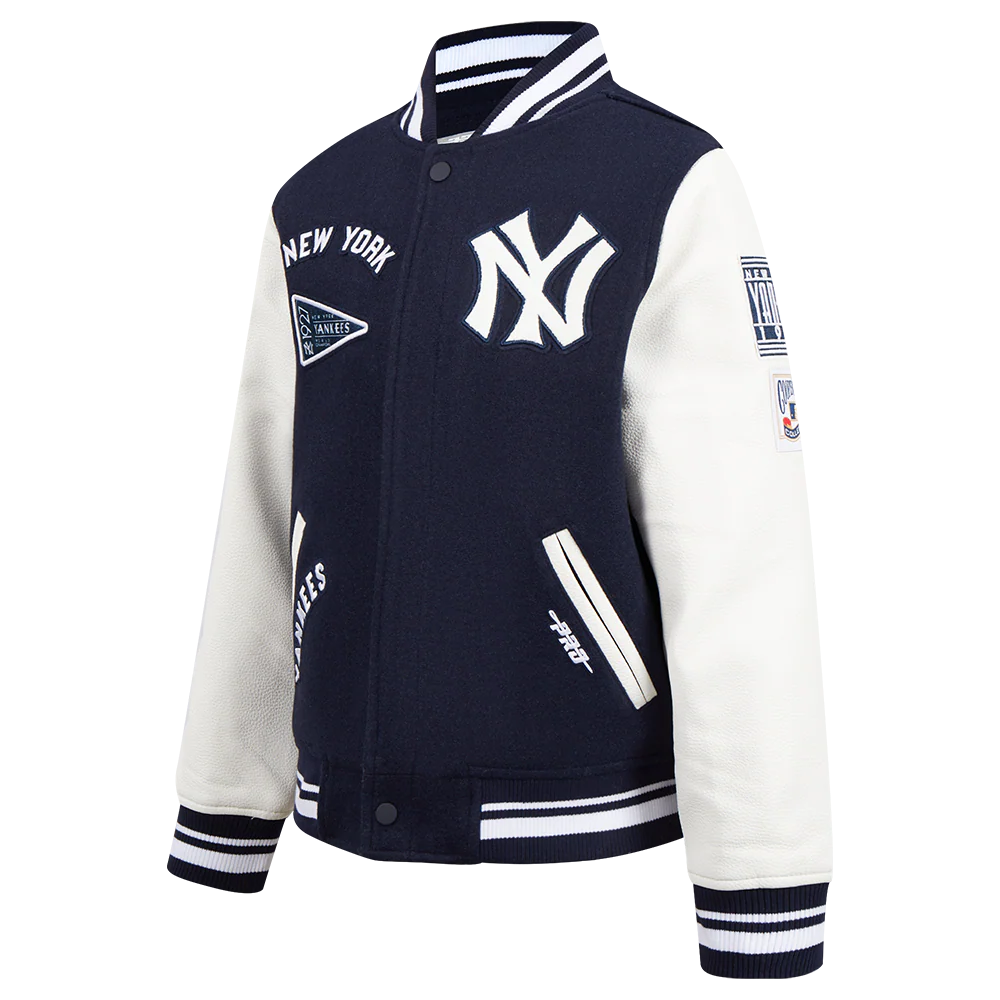 Navy Blue New York Yankees Pro Standard Big Kids Varsity Jacket