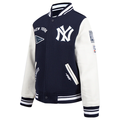 Navy Blue New York Yankees Pro Standard Big Kids Varsity Jacket