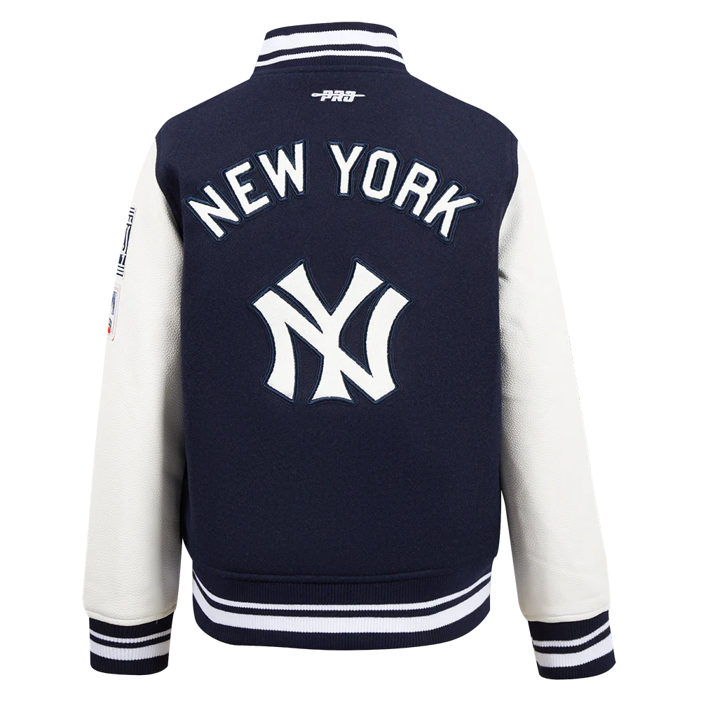 Navy Blue New York Yankees Pro Standard Big Kids Varsity Jacket