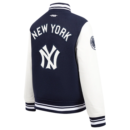 Navy Blue New York Yankees Pro Standard Big Kids Varsity Jacket
