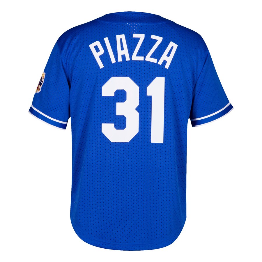 Los Angeles Dodgers Mike Piazza Mitchell & Ness Royal Cooperstown Collection Mesh Batting Practice Jersey