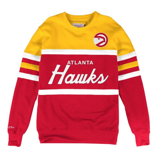 MITCHELL & NESS ATLANTA HAWKS HEAD COACH CREW SWEATSHIRT