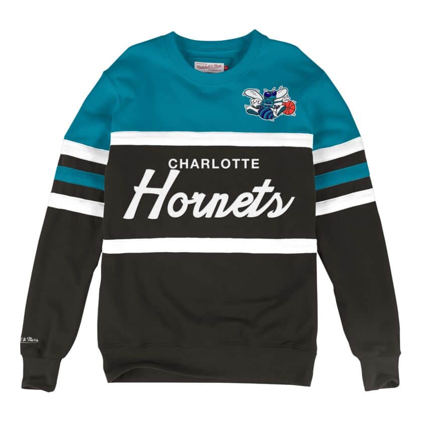MITCHELL & NESS CHARLOTTE HORNETS HEAD COACH CREW SWEATSHIRT