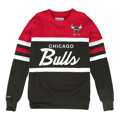 MITCHELL & NESS CHICAGO BULLS HEAD COACH CREW SWEATSHIRT