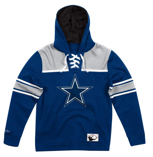 MITCHELL & NESS DALLAS COWBOYS FLEECE HOCKEY HOODIE