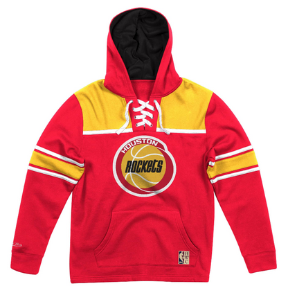 MITCHELL & NESS HOUSTON ROCKETS FLEECE HOCKEY HOODIE