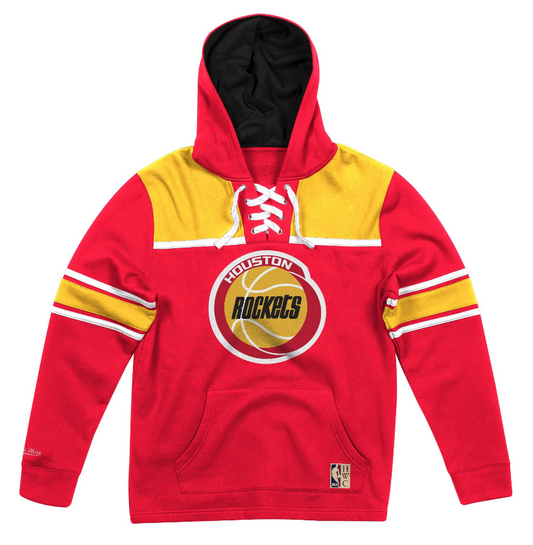 MITCHELL & NESS HOUSTON ROCKETS FLEECE HOCKEY HOODIE
