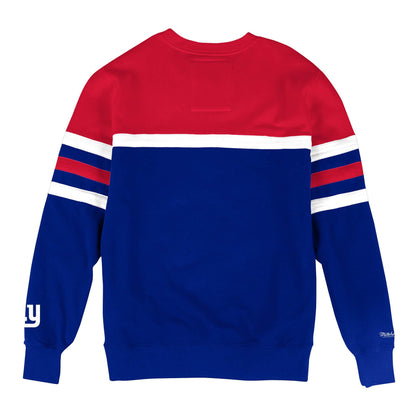 MITCHELL & NESS NEW YORK GIANTS HEAD COACH CREW SWEATSHIRT