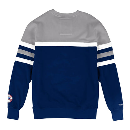 MITCHELL & NESS NEW YORK YANKEES HEAD COACH CREW SWEATSHIRT