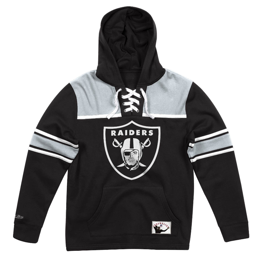 MITCHELL & NESS OAKLAND RAIDERS FLEECE HOCKEY HOODIE