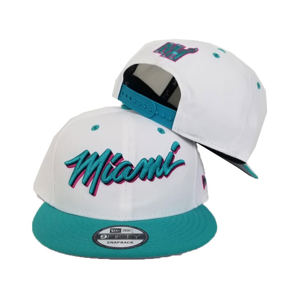 Matching New Era 9Fifty Miami Heat snapback for Nike Air Max 97 South Beach