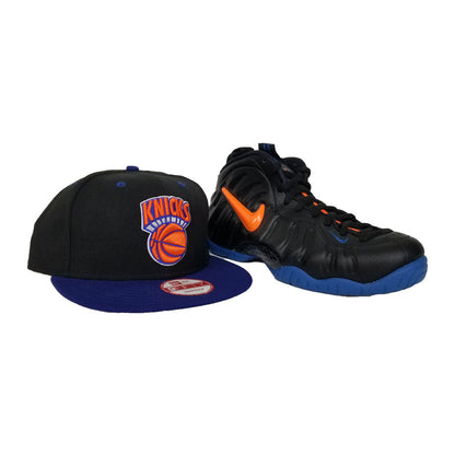 Matching New Era New York Knicks Snapback Hat For Nike Foamposite Knicks