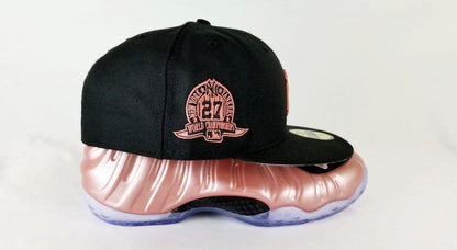 Matching New Era New York Yankees 59Fifty Fitted Hat for Nike Foamposite Elemental Rose Foams