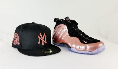 Matching New Era New York Yankees 59Fifty Fitted Hat for Nike Foamposite Elemental Rose Foams