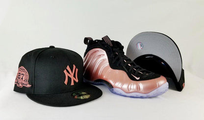 Matching New Era New York Yankees 59Fifty Fitted Hat for Nike Foamposite Elemental Rose Foams