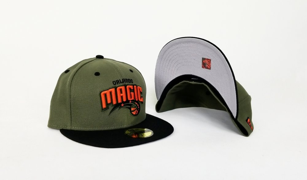 Matching New Era Orlando Magic Fitted Hat Nike Foamposite SEQUOIA Foams