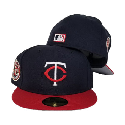 Minnesota Twins Cooperstown New Era 50th Season Side Patch 59Fifty Fitted