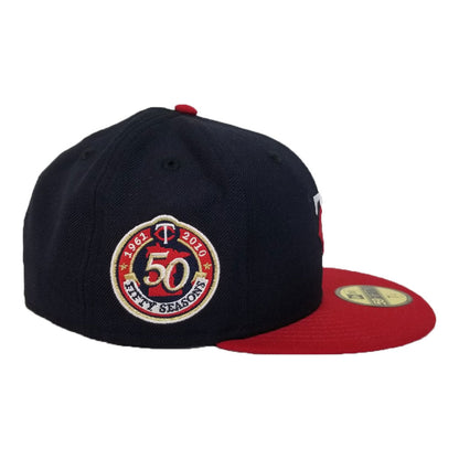 Minnesota Twins Cooperstown New Era 50th Season Side Patch 59Fifty Fitted