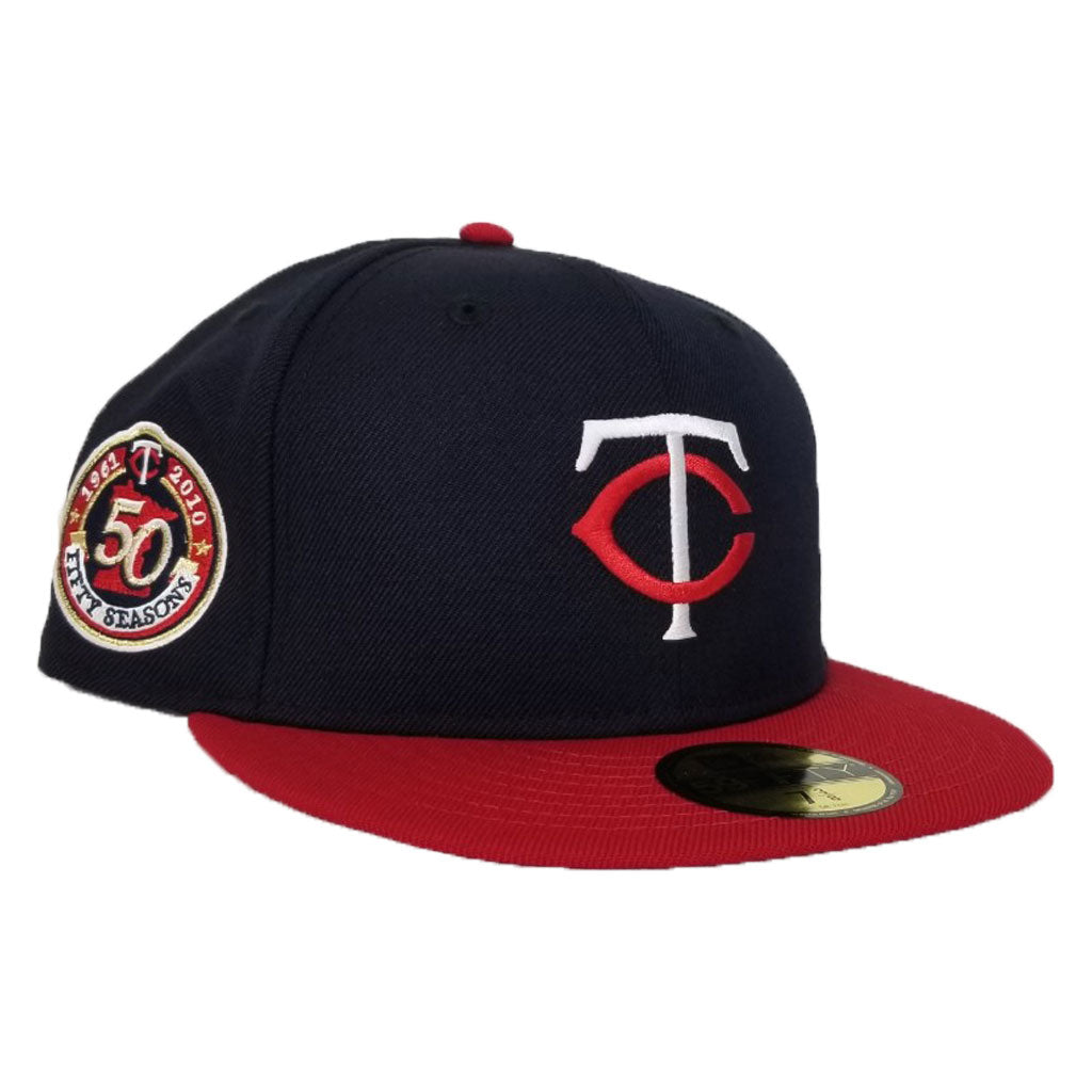Minnesota Twins Cooperstown New Era 50th Season Side Patch 59Fifty Fitted