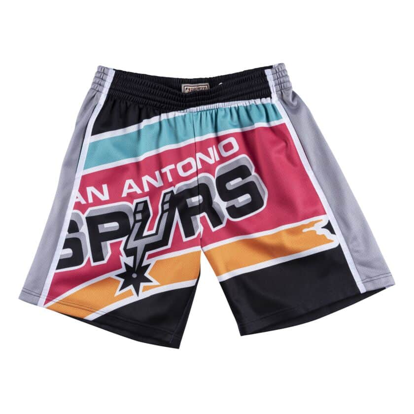 Mitchell & Ness 1998 San Antonio Spurs Big Face Shorts