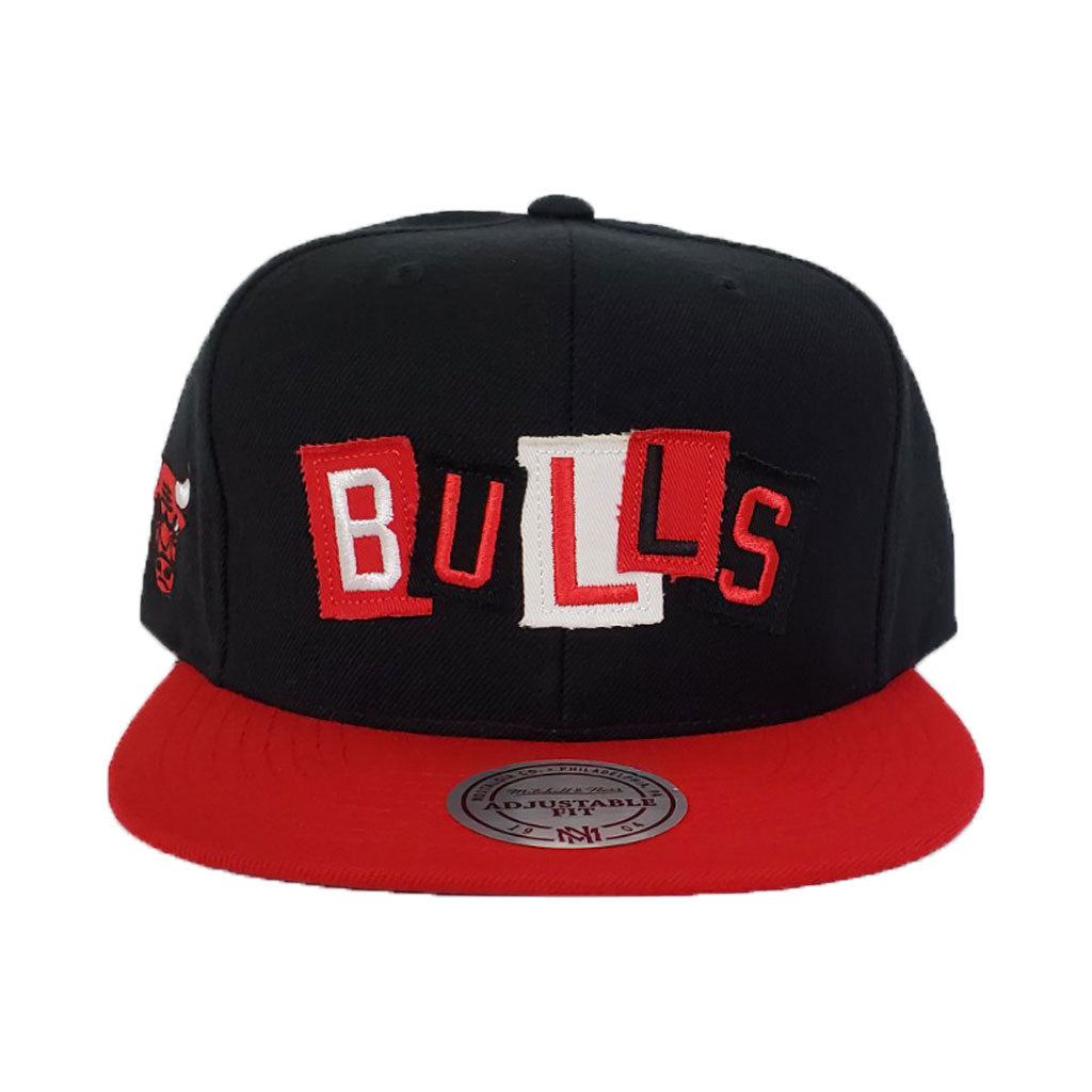 Mitchell & Ness Chicago Bulls Patch Work Black Snapback Hat