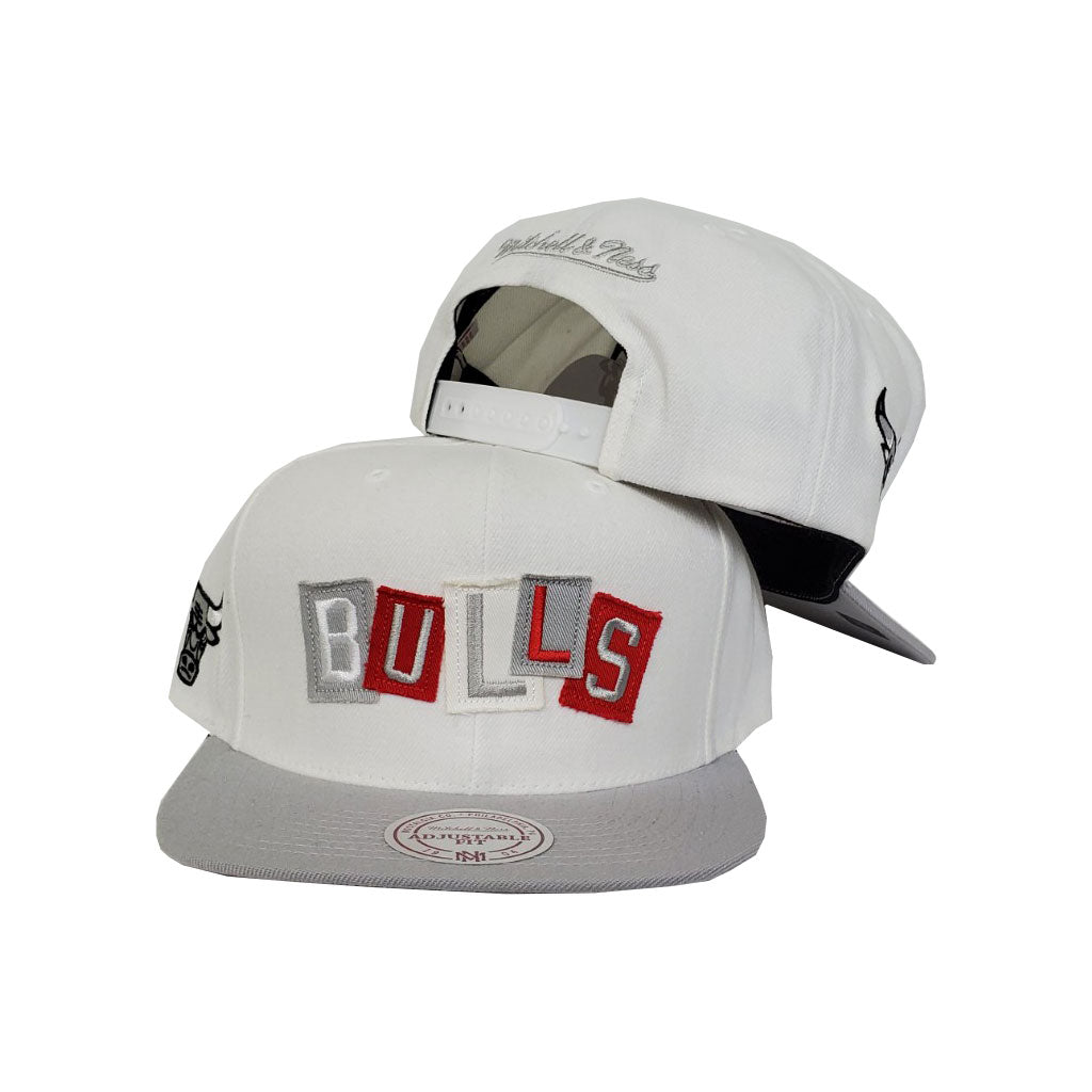 Mitchell & Ness Chicago Bulls Patch Work Grey Snapback Hat