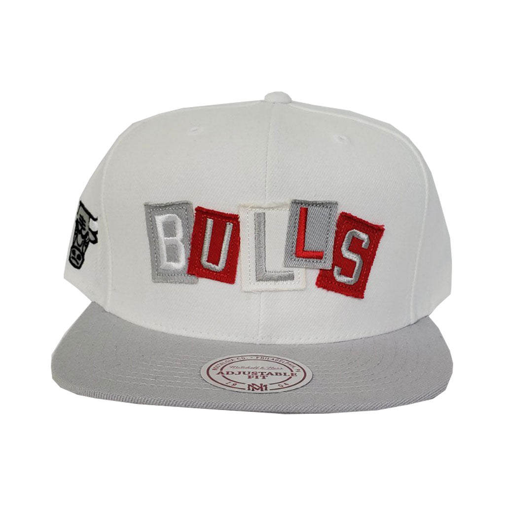 Mitchell & Ness Chicago Bulls Patch Work Grey Snapback Hat