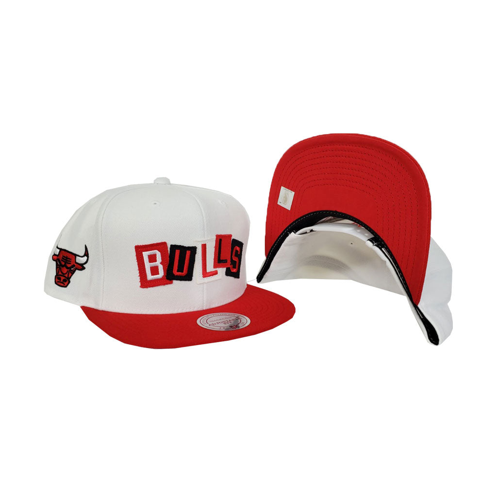 Mitchell & Ness Chicago Bulls Patch Work Red Snapback Hat