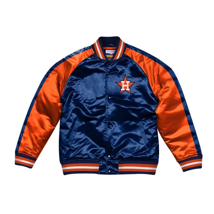 Mitchell & Ness Color Blocked Houston Astros Satin Light Jacket