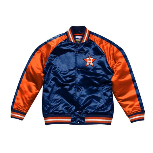 Mitchell & Ness Color Blocked Houston Astros Satin Light Jacket
