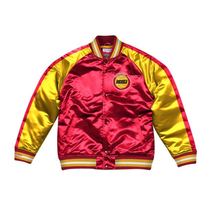 Mitchell & Ness Color Blocked Houston Rockets Satin Light Jacket
