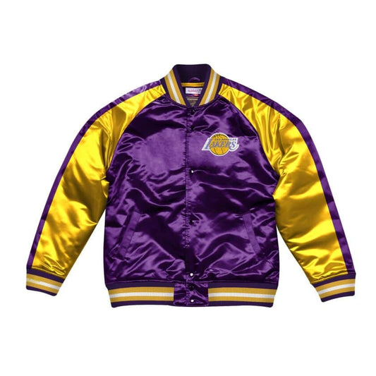 Mitchell & Ness Color Blocked Los Angeles Lakers Satin Light Jacket