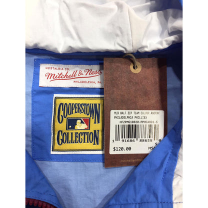 Mitchell & Ness Half Zip Anorak MLB Philadelphia Phillies Windbeaker Jacket