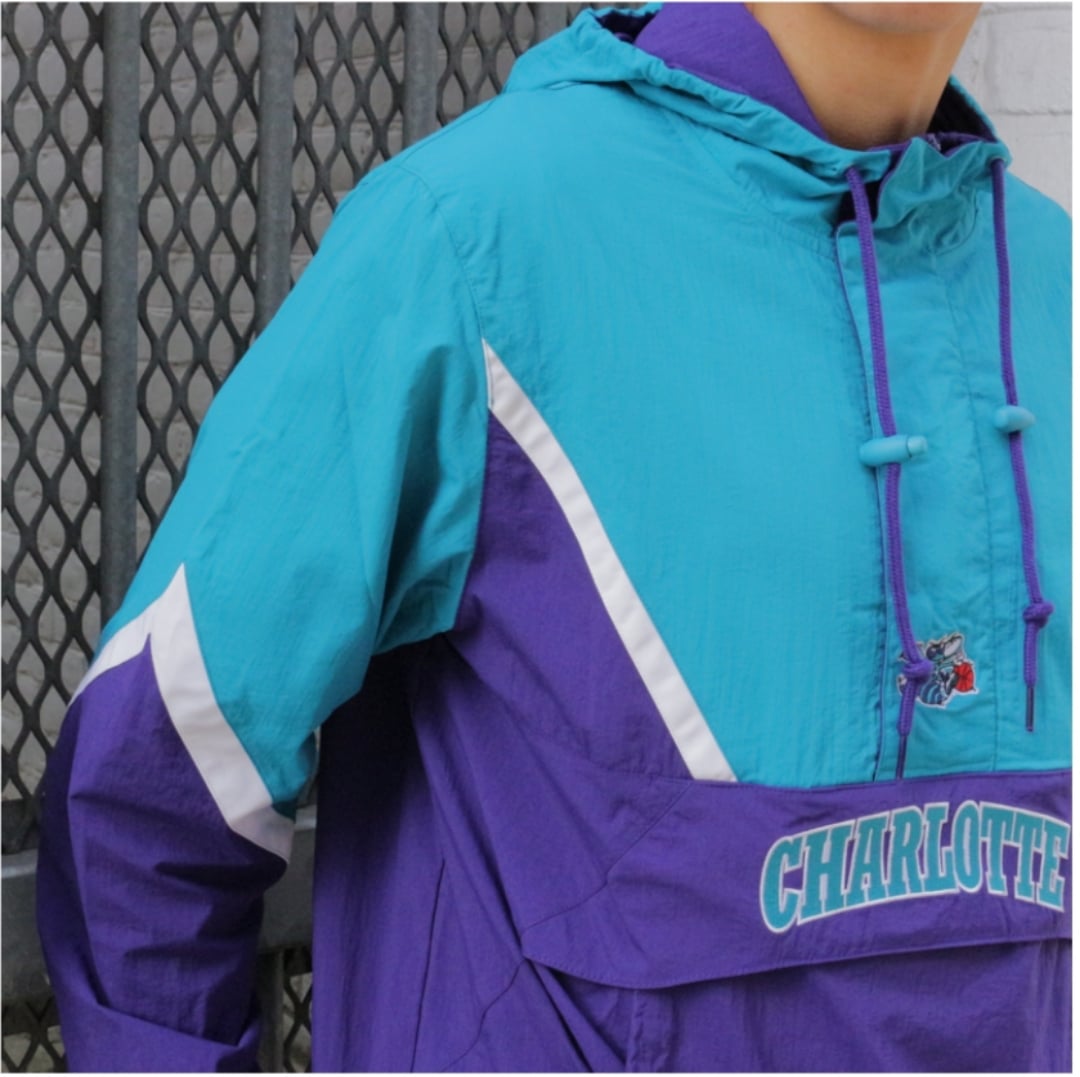 Mitchell & Ness Half Zip Anorak NBA Charlotte Hornets Jacket