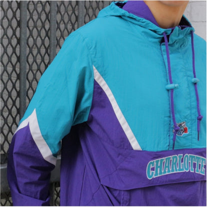 Mitchell & Ness Half Zip Anorak NBA Charlotte Hornets Jacket