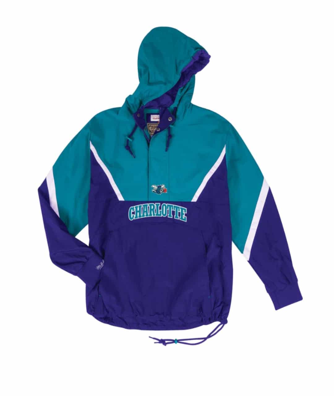 Mitchell & Ness Half Zip Anorak NBA Charlotte Hornets Jacket