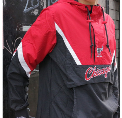 Mitchell & Ness Half Zip Anorak NBA Chicago Bulls Jacket